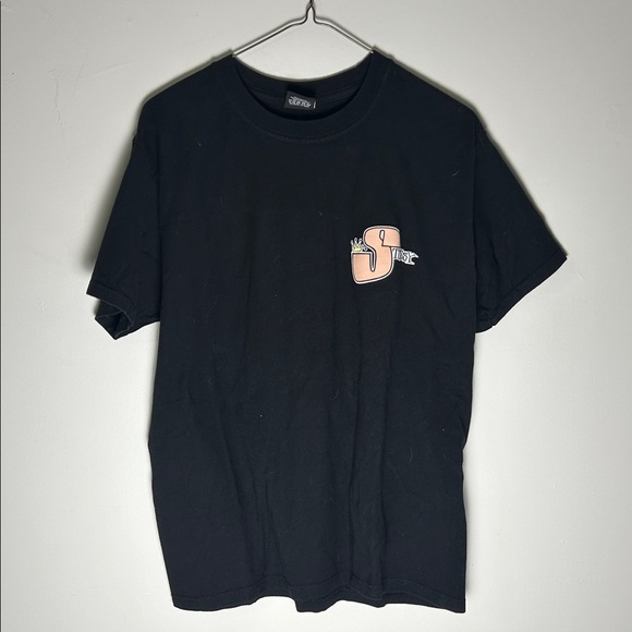 Stussy Black Graphic T-Shirt - Picture 1 of 3